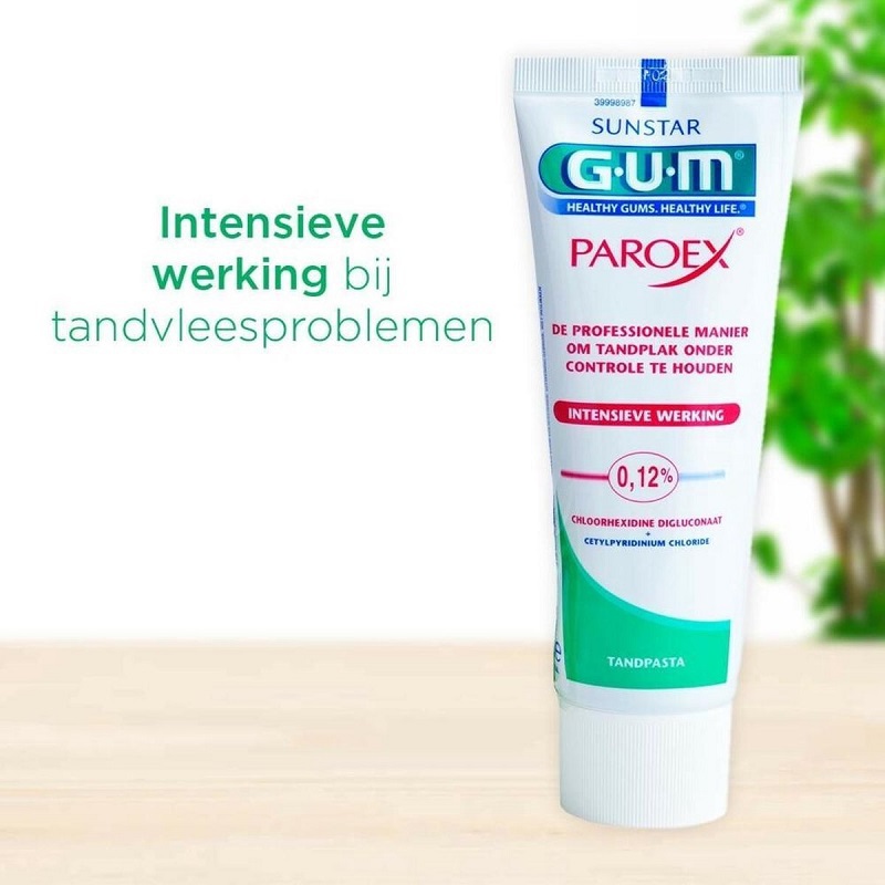 gum paroex tandpasta 0,12% chloorhexidine