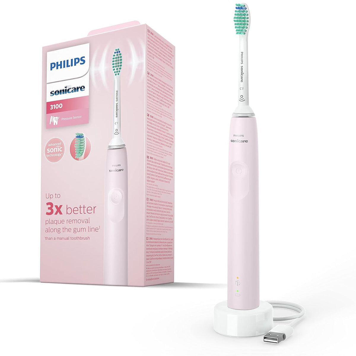 Sonicare 2100 elektrische borstel roze HX3651/11