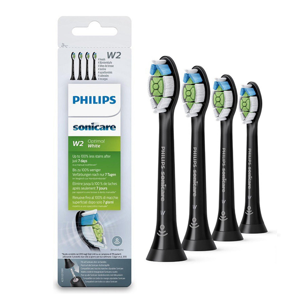 Sonicare W2 Optimal White HX6064/11 opzetb. Zwart