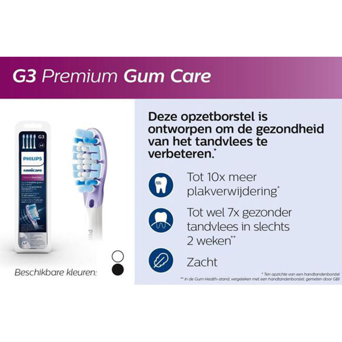 Sonicare G3 Premium Gum C. HX9054/33 opzetb. zwart