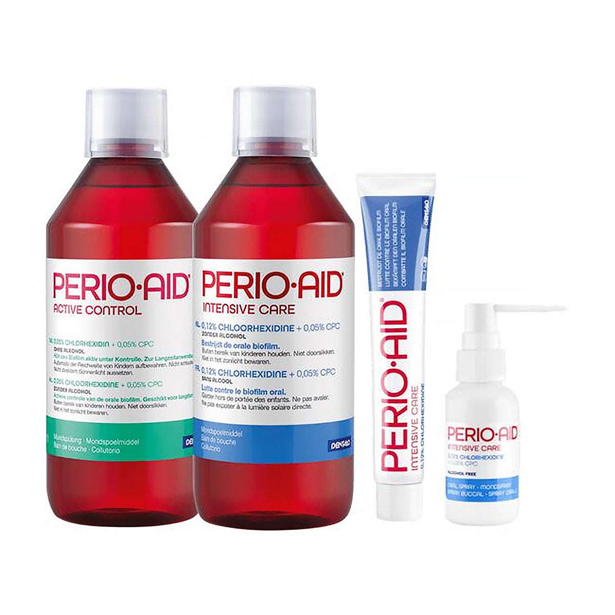 Perio Aid Intensive Care blauw mondspoeling 0.12%