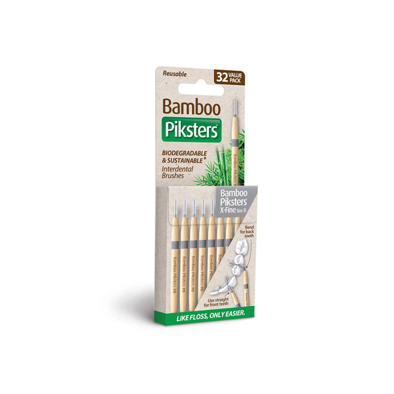 Bamboo Piksters ragers Size 0 X-Fijn donkergrijs