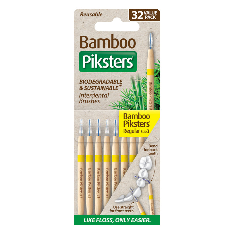 Bamboo Piksters ragers Size 3 Regular geel