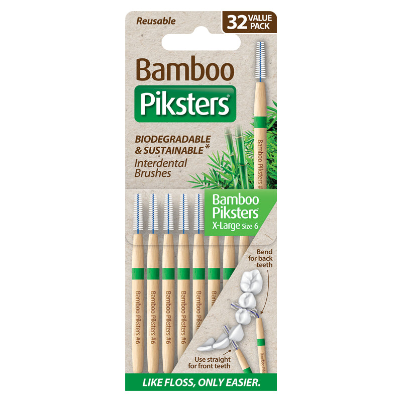 Bamboo Piksters ragers Size 6 X-large groen