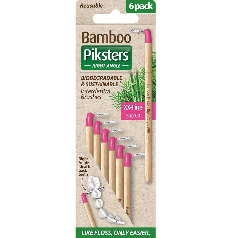Bamboo Piksters ragers hoek Size 00 XX-Fijn roze