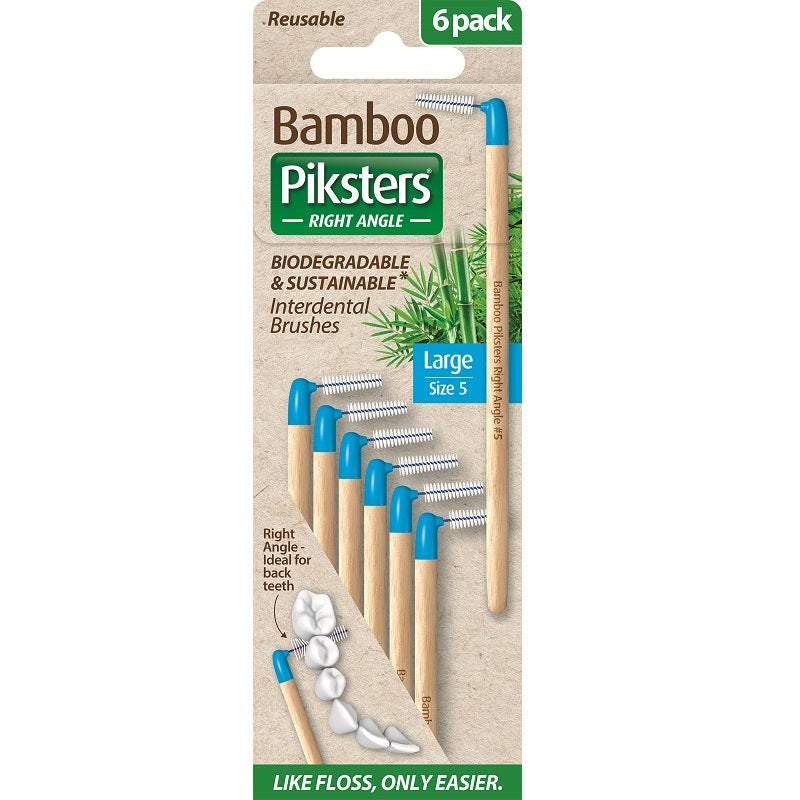 Bamboo Piksters ragers hoek Size 5 Large blauw