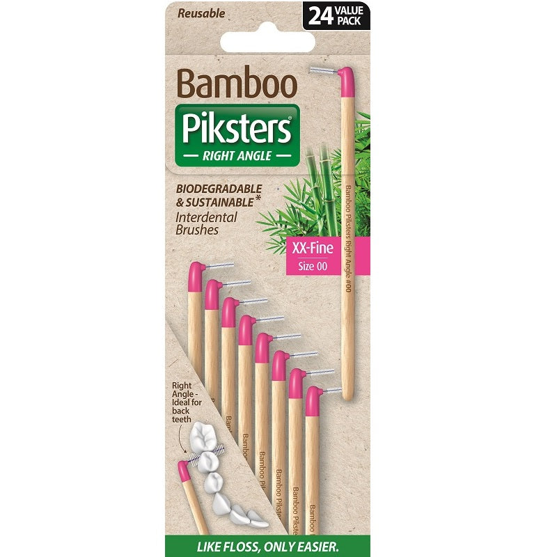 Bamboo Piksters ragers hoek Size 00 XX-Fijn roze