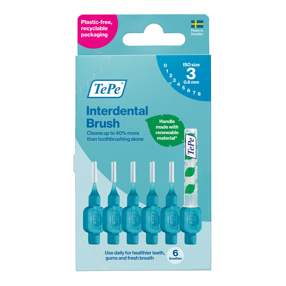 TePe Interdentale ragers Original blauw 0,6mm(3)