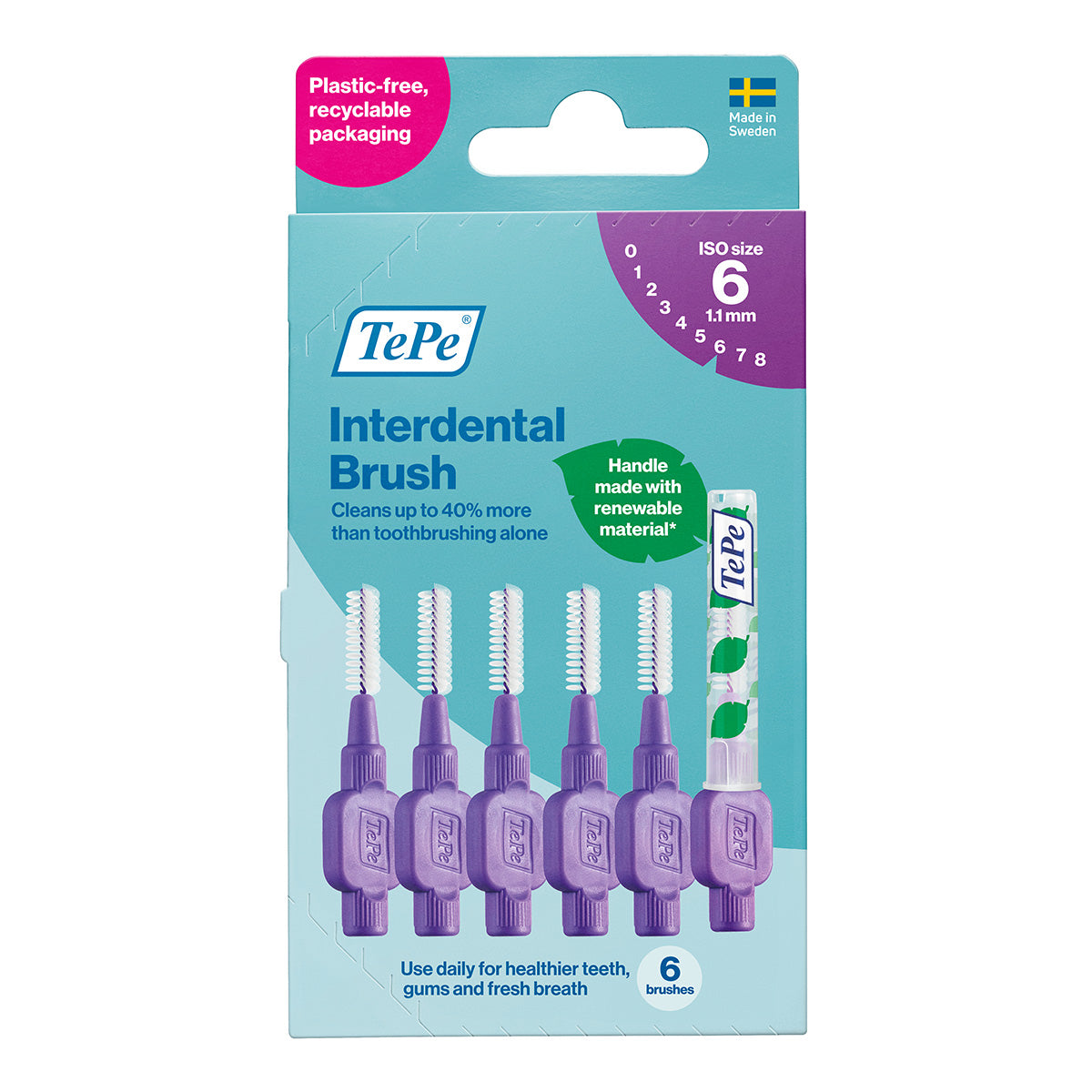 TePe Interdentale ragers Original lila 1,1mm(6)