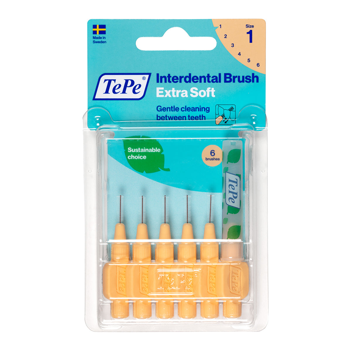 TePe Interdentale ragers X-soft oranje 0,45mm(1)