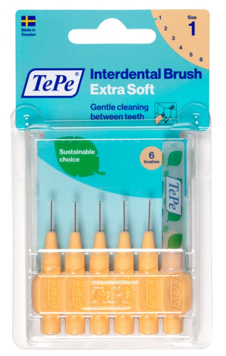 TePe Interdentale ragers X-soft oranje 0,45mm(1)