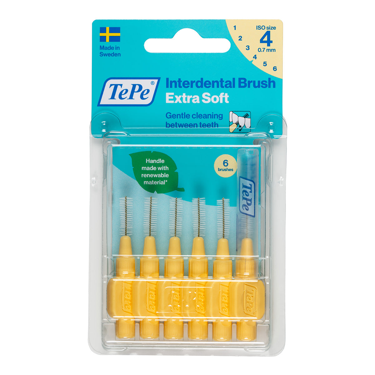 TePe Interdentale ragers X-soft geel 0,7mm(4)