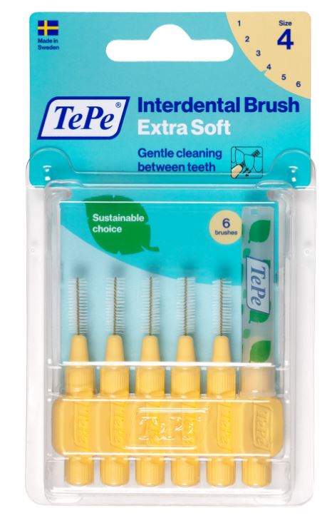 TePe Interdentale ragers X-soft geel 0,7mm(4)