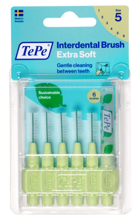 TePe Interdentale ragers X-soft groen 0,8mm(5)