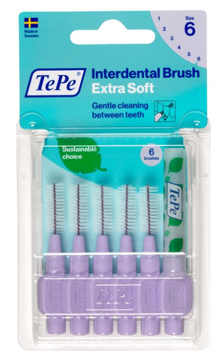 TePe Interdentale ragers X-soft lila 1,1mm(6)