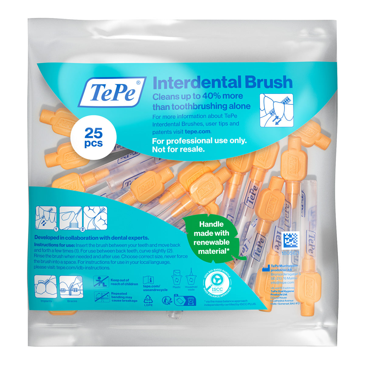 TePe Interdentale ragers X-soft oranje 0,45mm(1)