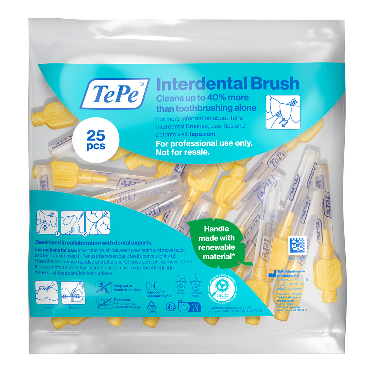 TePe Interdentale ragers X-soft geel 0,7mm(4)
