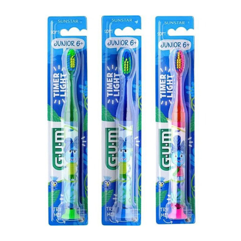 GUM Junior+Timer tandenborstel 7-9 jaar