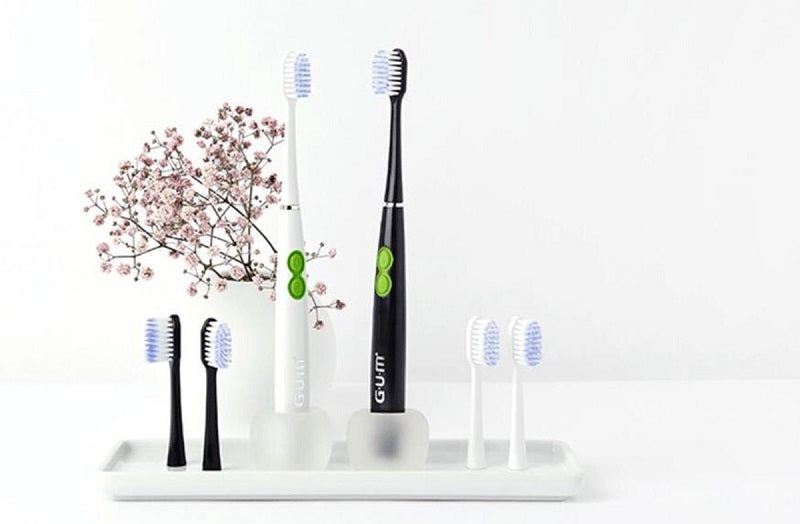 GUM SONIC Daily tandenborstel wit met batterij