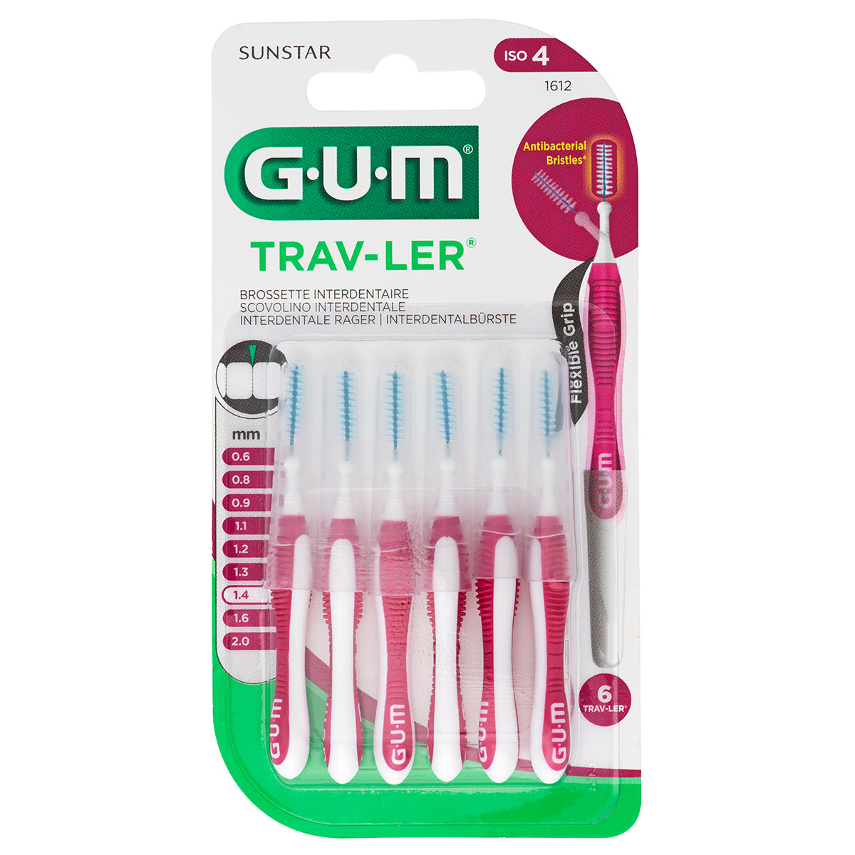 GUM Trav-Ler 1,4mm bordeaux