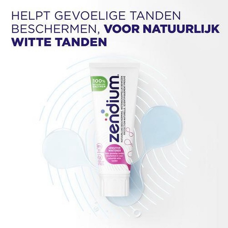 zendium tandpasta sensitive whitener