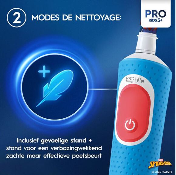 oral-b vitality pro 103 kids spiderman 3+ jaar