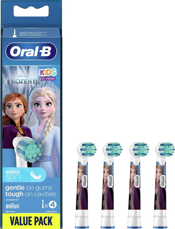 oral-b kids frozen x-soft eb10s-4 opzetborstels