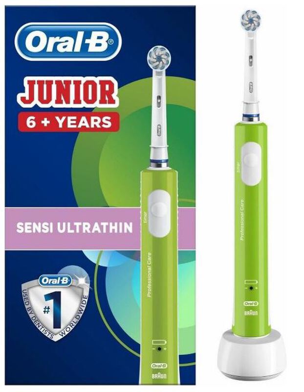 oral-b junior elektrische tandenborstel groen 6+jr