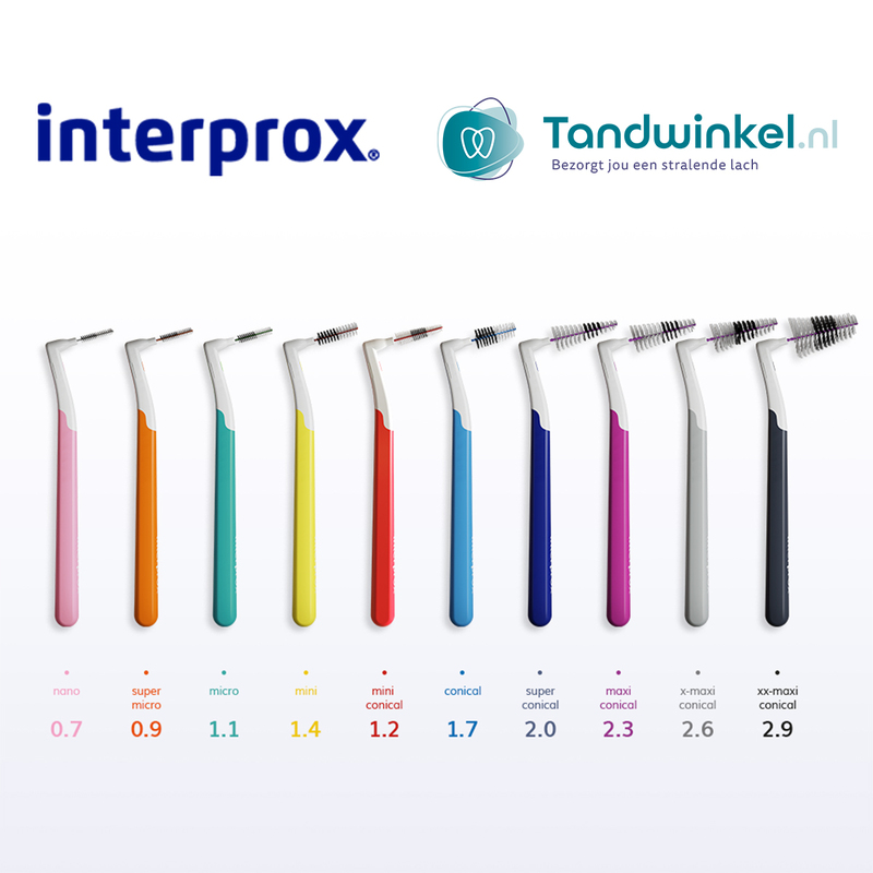 interprox plus phd 2,0 super conical blauw blister