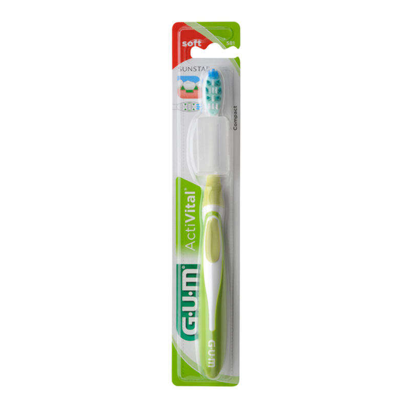 gum activital tandenborstel compact medium