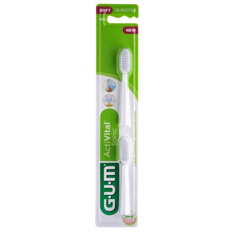 gum activital sonic opzetborstels wit