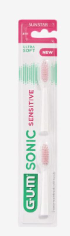 gum sonic sensitive refill opzetborstels